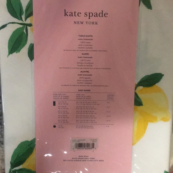 Kate Spade Lemon Table Cloth - Picture 3 of 3